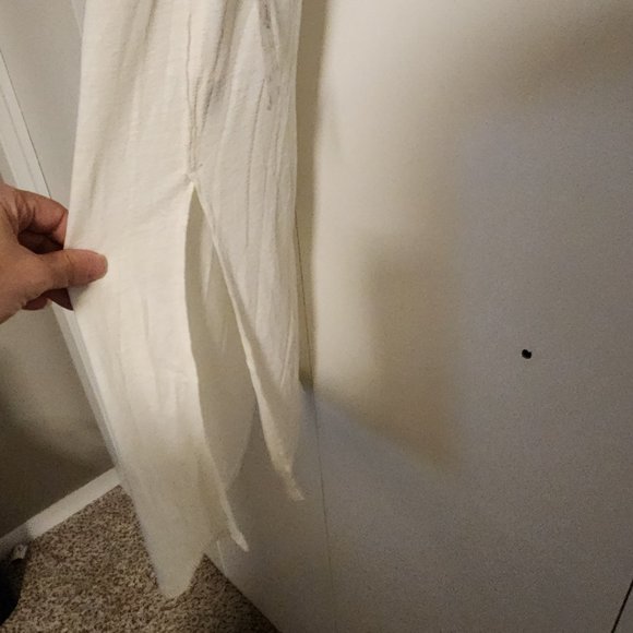 Free People Damaged Highly Discounted NWT Take It Easy Tunic in Ivory | Sz Small - Picture 6 of 11